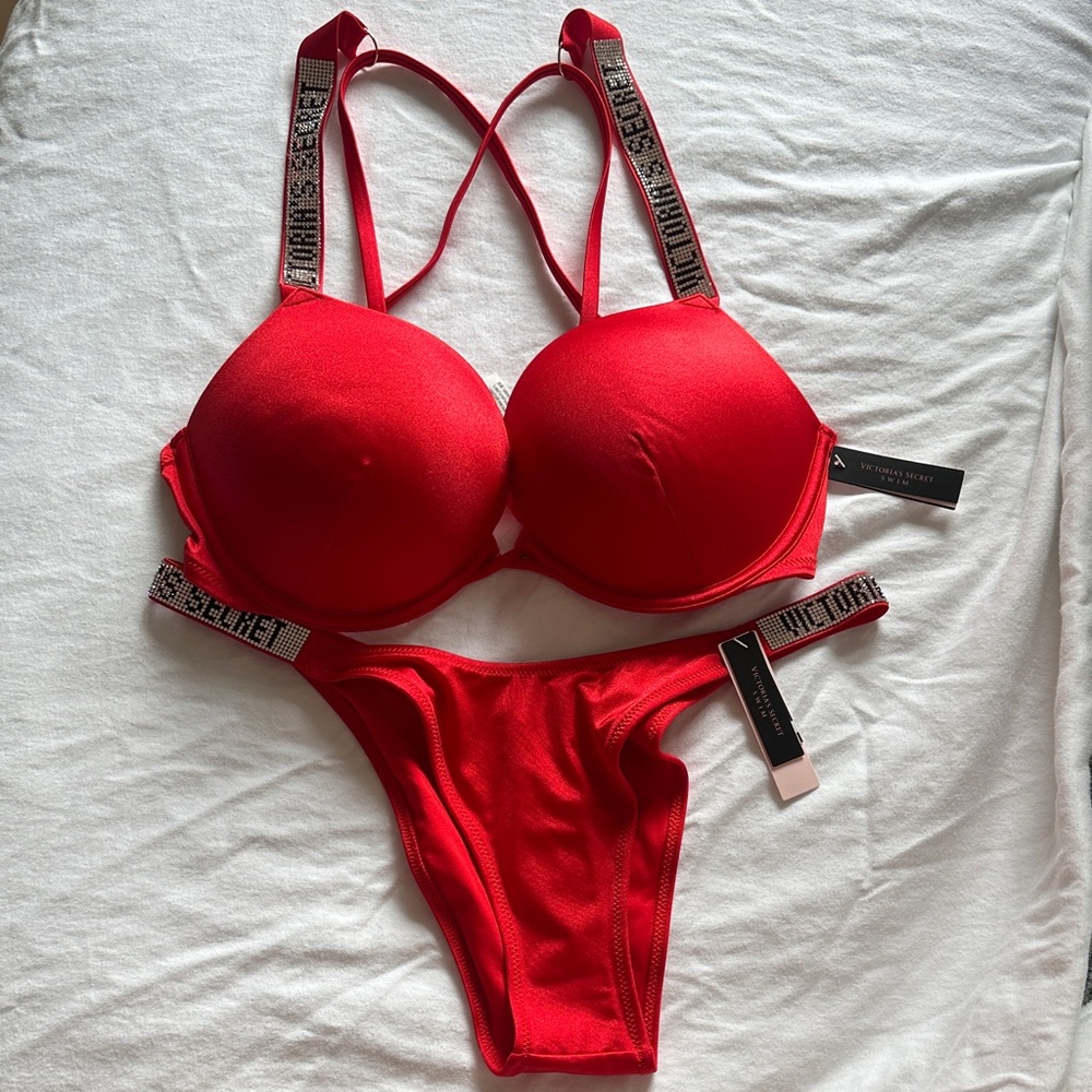 Victoria's Secret Bold Red Bikini Set